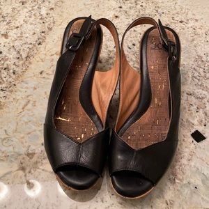 Sofft Cork/leather Wedged